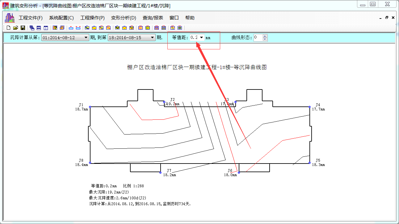 等沉降曲線圖